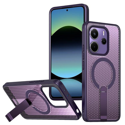 Honeycomb Cooling MagSafe Holder Phone Case, For Redmi A7 Pro 4G / 5G 171mm / Poco C85x, For Redmi Note 15 Pro+ 5G 163.3mm, For Redmi Note 15 4G / 5G Global 164mm, For Redmi K90 Pro Max / Poco F8 Ultra, For Redmi K90 / Poco F8 Pro 5G                   ...