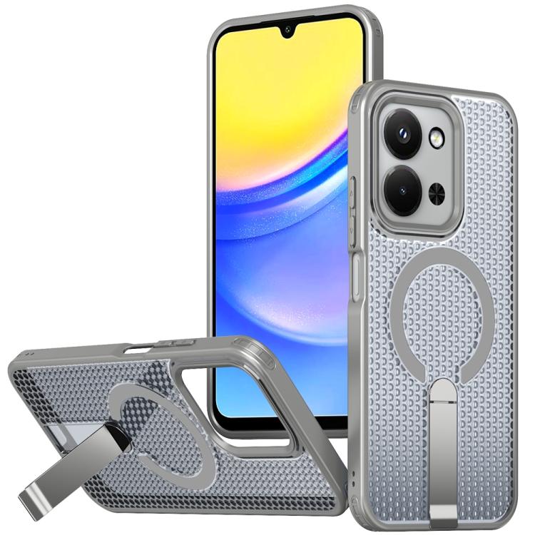 Honeycomb Cooling MagSafe Holder Phone Case, For Redmi A7 Pro 4G / 5G 171mm / Poco C85x, For Redmi Note 15 Pro+ 5G 163.3mm, For Redmi Note 15 4G / 5G Global 164mm, For Redmi K90 Pro Max / Poco F8 Ultra, For Redmi K90 / Poco F8 Pro 5G                   ...