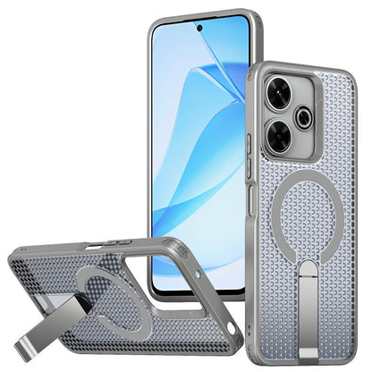 Honeycomb Cooling MagSafe Holder Phone Case, For Redmi A7 Pro 4G / 5G 171mm / Poco C85x, For Redmi Note 15 Pro+ 5G 163.3mm, For Redmi Note 15 4G / 5G Global 164mm, For Redmi K90 Pro Max / Poco F8 Ultra, For Redmi K90 / Poco F8 Pro 5G                   ...