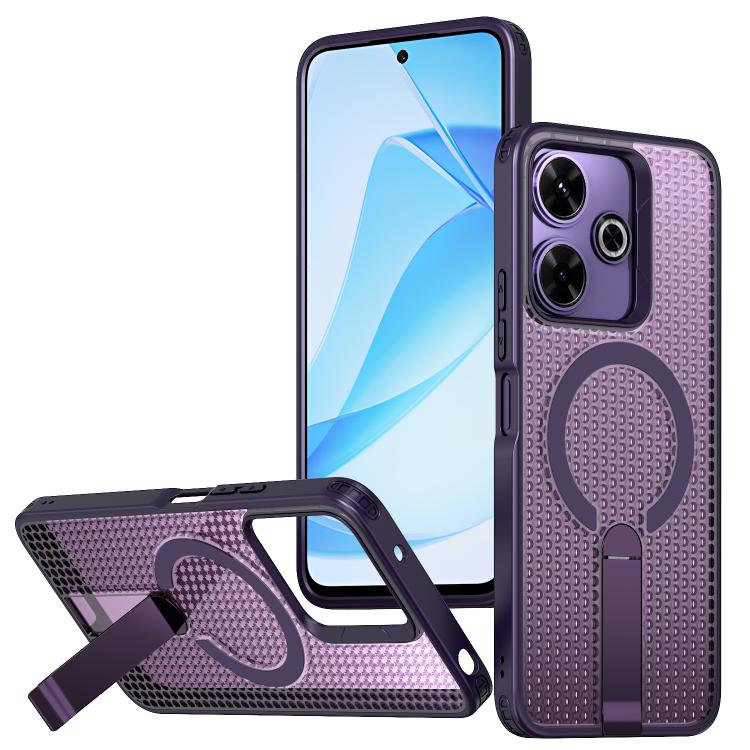 Honeycomb Cooling MagSafe Holder Phone Case, For Redmi A7 Pro 4G / 5G 171mm / Poco C85x, For Redmi Note 15 Pro+ 5G 163.3mm, For Redmi Note 15 4G / 5G Global 164mm, For Redmi K90 Pro Max / Poco F8 Ultra, For Redmi K90 / Poco F8 Pro 5G                   ...