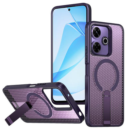 Honeycomb Cooling MagSafe Holder Phone Case, For Redmi A7 Pro 4G / 5G 171mm / Poco C85x, For Redmi Note 15 Pro+ 5G 163.3mm, For Redmi Note 15 4G / 5G Global 164mm, For Redmi K90 Pro Max / Poco F8 Ultra, For Redmi K90 / Poco F8 Pro 5G                   ...