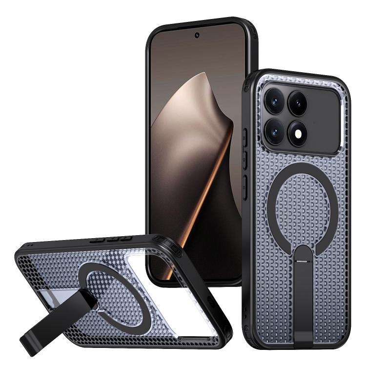 Honeycomb Cooling MagSafe Holder Phone Case, For Redmi A7 Pro 4G / 5G 171mm / Poco C85x, For Redmi Note 15 Pro+ 5G 163.3mm, For Redmi Note 15 4G / 5G Global 164mm, For Redmi K90 Pro Max / Poco F8 Ultra, For Redmi K90 / Poco F8 Pro 5G                   ...