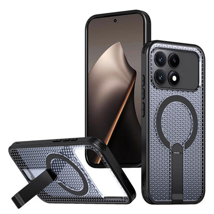 Honeycomb Cooling MagSafe Holder Phone Case, For Redmi A7 Pro 4G / 5G 171mm / Poco C85x, For Redmi Note 15 Pro+ 5G 163.3mm, For Redmi Note 15 4G / 5G Global 164mm, For Redmi K90 Pro Max / Poco F8 Ultra, For Redmi K90 / Poco F8 Pro 5G                   ...