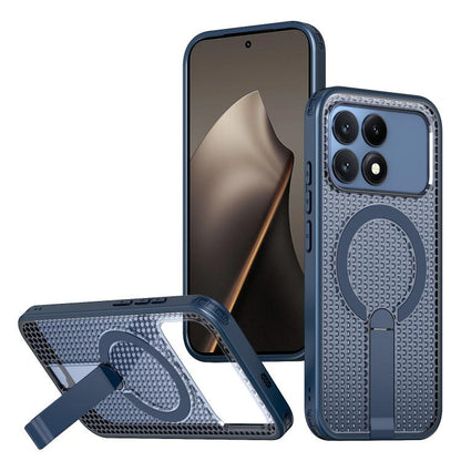 Honeycomb Cooling MagSafe Holder Phone Case, For Redmi A7 Pro 4G / 5G 171mm / Poco C85x, For Redmi Note 15 Pro+ 5G 163.3mm, For Redmi Note 15 4G / 5G Global 164mm, For Redmi K90 Pro Max / Poco F8 Ultra, For Redmi K90 / Poco F8 Pro 5G                   ...