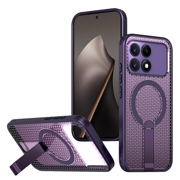 Honeycomb Cooling MagSafe Holder Phone Case, For Redmi A7 Pro 4G / 5G 171mm / Poco C85x, For Redmi Note 15 Pro+ 5G 163.3mm, For Redmi Note 15 4G / 5G Global 164mm, For Redmi K90 Pro Max / Poco F8 Ultra, For Redmi K90 / Poco F8 Pro 5G                   ...