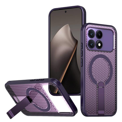Honeycomb Cooling MagSafe Holder Phone Case, For Redmi A7 Pro 4G / 5G 171mm / Poco C85x, For Redmi Note 15 Pro+ 5G 163.3mm, For Redmi Note 15 4G / 5G Global 164mm, For Redmi K90 Pro Max / Poco F8 Ultra, For Redmi K90 / Poco F8 Pro 5G                   ...