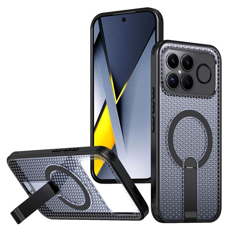 Honeycomb Cooling MagSafe Holder Phone Case, For Redmi A7 Pro 4G / 5G 171mm / Poco C85x, For Redmi Note 15 Pro+ 5G 163.3mm, For Redmi Note 15 4G / 5G Global 164mm, For Redmi K90 Pro Max / Poco F8 Ultra, For Redmi K90 / Poco F8 Pro 5G                   ...