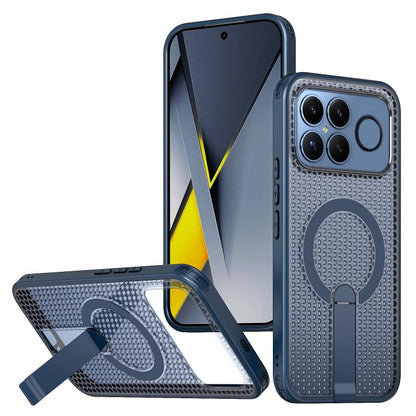 Honeycomb Cooling MagSafe Holder Phone Case, For Redmi A7 Pro 4G / 5G 171mm / Poco C85x, For Redmi Note 15 Pro+ 5G 163.3mm, For Redmi Note 15 4G / 5G Global 164mm, For Redmi K90 Pro Max / Poco F8 Ultra, For Redmi K90 / Poco F8 Pro 5G                   ...
