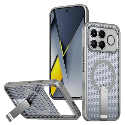 Honeycomb Cooling MagSafe Holder Phone Case, For Redmi A7 Pro 4G / 5G 171mm / Poco C85x, For Redmi Note 15 Pro+ 5G 163.3mm, For Redmi Note 15 4G / 5G Global 164mm, For Redmi K90 Pro Max / Poco F8 Ultra, For Redmi K90 / Poco F8 Pro 5G                   ...