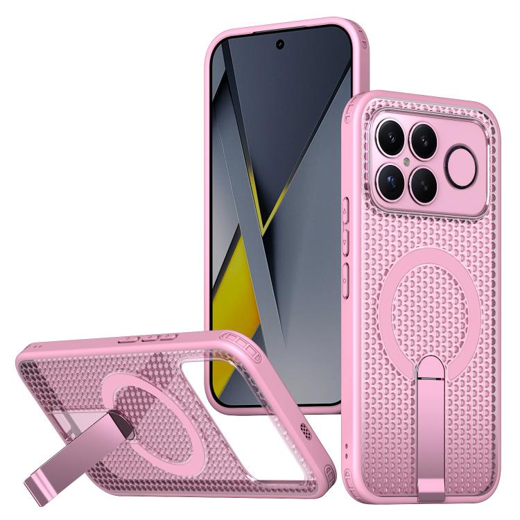 Honeycomb Cooling MagSafe Holder Phone Case, For Redmi A7 Pro 4G / 5G 171mm / Poco C85x, For Redmi Note 15 Pro+ 5G 163.3mm, For Redmi Note 15 4G / 5G Global 164mm, For Redmi K90 Pro Max / Poco F8 Ultra, For Redmi K90 / Poco F8 Pro 5G                   ...