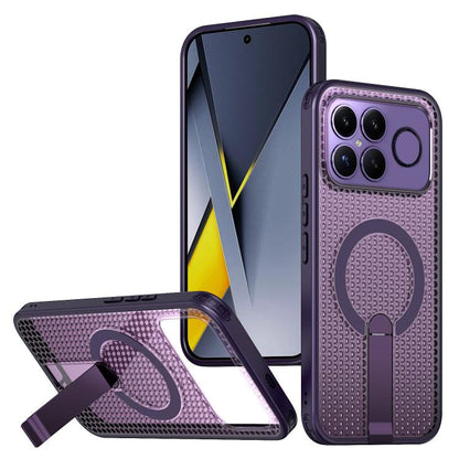 Honeycomb Cooling MagSafe Holder Phone Case, For Redmi A7 Pro 4G / 5G 171mm / Poco C85x, For Redmi Note 15 Pro+ 5G 163.3mm, For Redmi Note 15 4G / 5G Global 164mm, For Redmi K90 Pro Max / Poco F8 Ultra, For Redmi K90 / Poco F8 Pro 5G                   ...