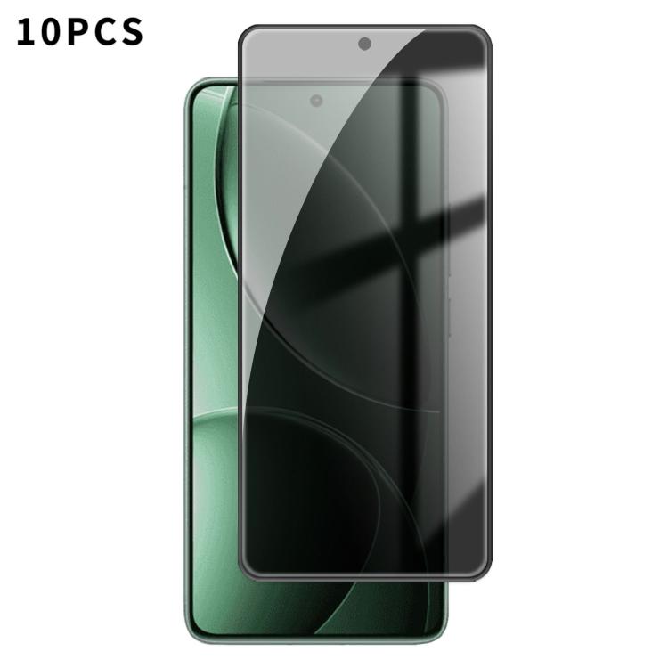 10pcs Kalebol High-Aluminum Screen-Printed Full-Coverage Black-Border Privacy Tempered Glass Film, For Redmi Note 17 4G Global 169.7mm, For Redmi Note 17 5G Global 169.7mm, For Redmi Note 17 Pro Max 5G Global 163.4mm                                    ...