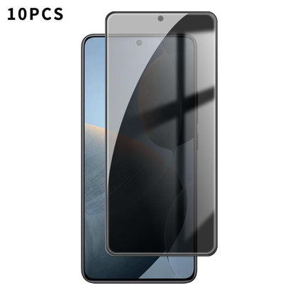 10pcs Kalebol High-Aluminum Screen-Printed Full-Coverage Black-Border Privacy Tempered Glass Film, For Redmi Note 17 4G Global 169.7mm, For Redmi Note 17 5G Global 169.7mm, For Redmi Note 17 Pro Max 5G Global 163.4mm                                    ...