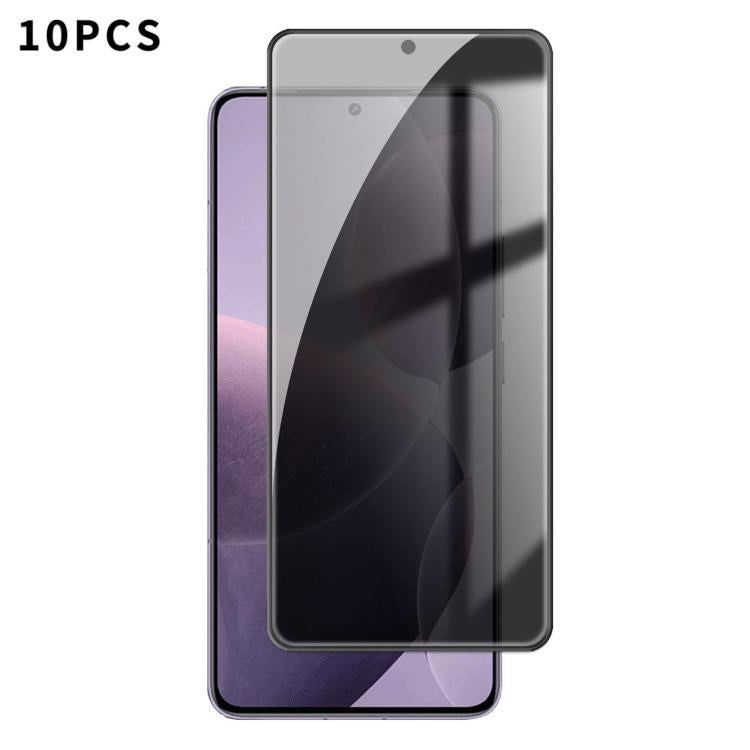 10pcs Kalebol High-Aluminum Screen-Printed Full-Coverage Black-Border Privacy Tempered Glass Film, For Redmi Note 17 4G Global 169.7mm, For Redmi Note 17 5G Global 169.7mm, For Redmi Note 17 Pro Max 5G Global 163.4mm                                    ...