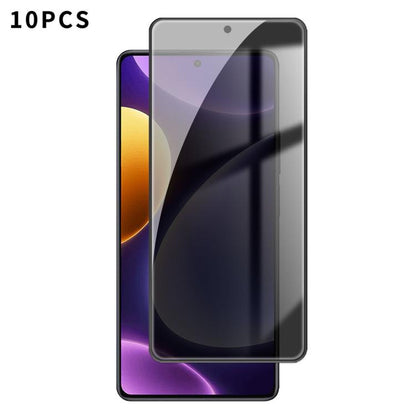 10pcs Kalebol High-Aluminum Screen-Printed Full-Coverage Black-Border Privacy Tempered Glass Film, For Redmi Note 17 4G Global 169.7mm, For Redmi Note 17 5G Global 169.7mm, For Redmi Note 17 Pro Max 5G Global 163.4mm                                    ...