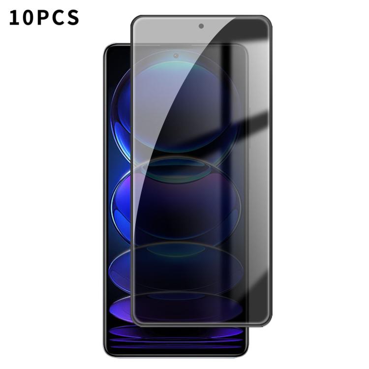 10pcs Kalebol High-Aluminum Screen-Printed Full-Coverage Black-Border Privacy Tempered Glass Film, For Redmi Note 17 4G Global 169.7mm, For Redmi Note 17 5G Global 169.7mm, For Redmi Note 17 Pro Max 5G Global 163.4mm                                    ...