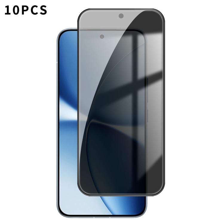 10pcs Kalebol High-Aluminum Screen-Printed Full-Coverage Black-Border Privacy Tempered Glass Film, For Redmi Note 17 4G Global 169.7mm, For Redmi Note 17 5G Global 169.7mm, For Redmi Note 17 Pro Max 5G Global 163.4mm                                    ...