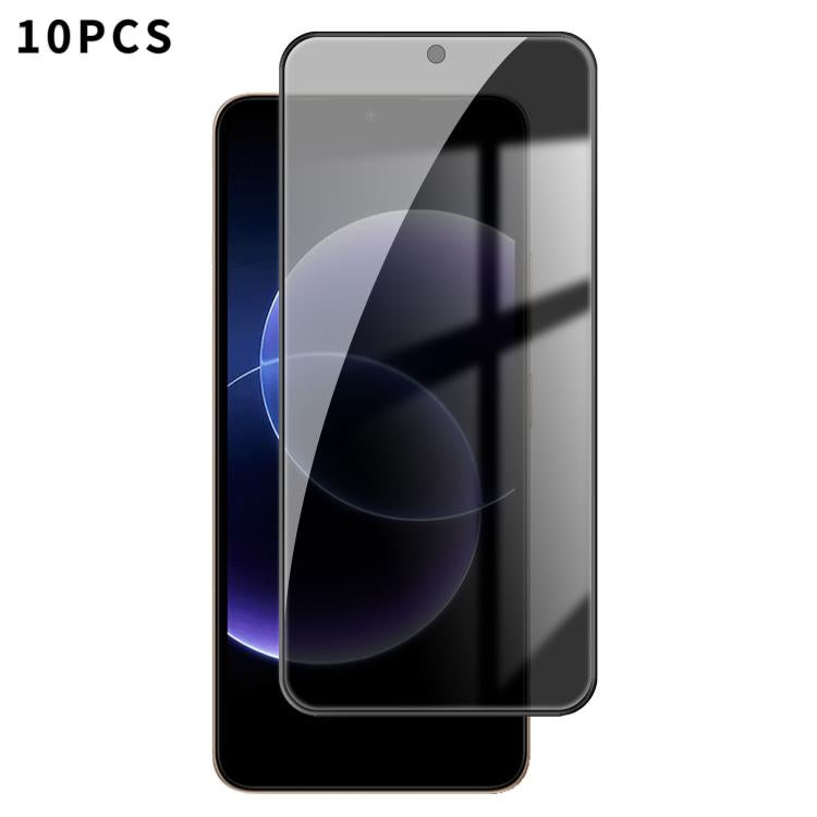 10pcs Kalebol High-Aluminum Screen-Printed Full-Coverage Black-Border Privacy Tempered Glass Film, For Redmi Note 17 4G Global 169.7mm, For Redmi Note 17 5G Global 169.7mm, For Redmi Note 17 Pro Max 5G Global 163.4mm                                    ...