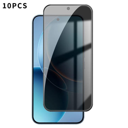 10pcs Kalebol High-Aluminum Screen-Printed Full-Coverage Black-Border Privacy Tempered Glass Film, For Redmi Note 17 4G Global 169.7mm, For Redmi Note 17 5G Global 169.7mm, For Redmi Note 17 Pro Max 5G Global 163.4mm                                    ...