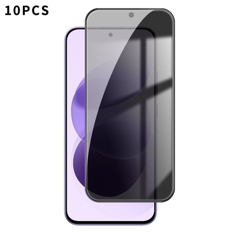 10pcs Kalebol High-Aluminum Screen-Printed Full-Coverage Black-Border Privacy Tempered Glass Film, For Redmi Note 17 4G Global 169.7mm, For Redmi Note 17 5G Global 169.7mm, For Redmi Note 17 Pro Max 5G Global 163.4mm                                    ...