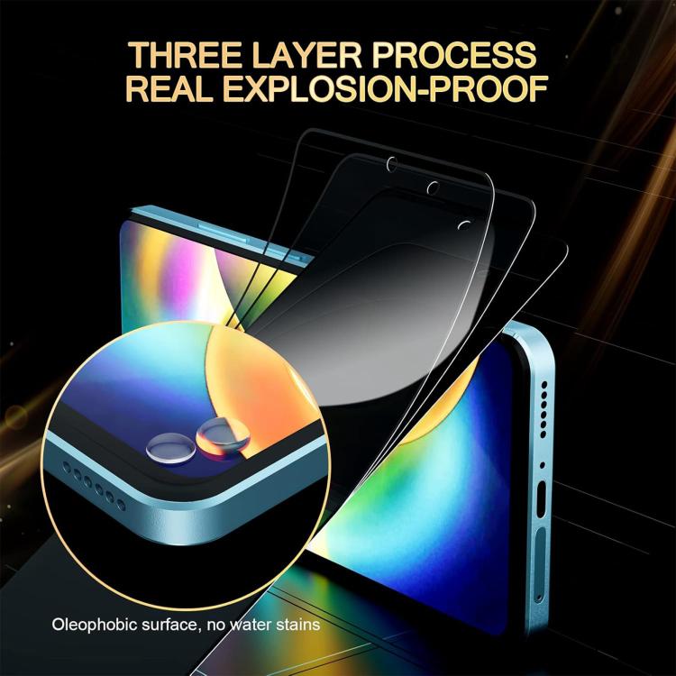 10pcs Kalebol High-Aluminum Screen-Printed Full-Coverage Black-Border Privacy Tempered Glass Film, For Realme P4R 5G, For Realme C100 5G, For Realme C100 4G, For Realme Narzo 100 Lite 5G, For Realme Neo8 5G, For Realme 16 5G, For Realme 16 Pro 5G      ...