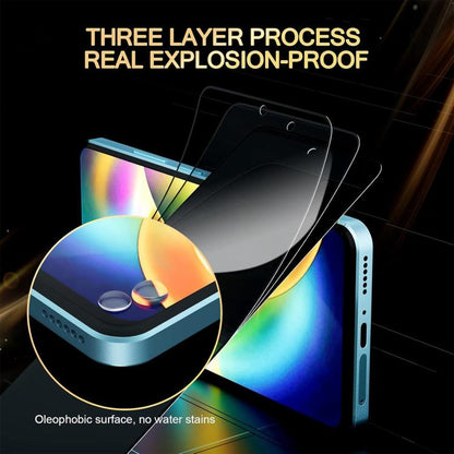 10pcs Kalebol High-Aluminum Screen-Printed Full-Coverage Black-Border Privacy Tempered Glass Film, For Realme P4R 5G, For Realme C100 5G, For Realme C100 4G, For Realme Narzo 100 Lite 5G, For Realme Neo8 5G, For Realme 16 5G, For Realme 16 Pro 5G      ...