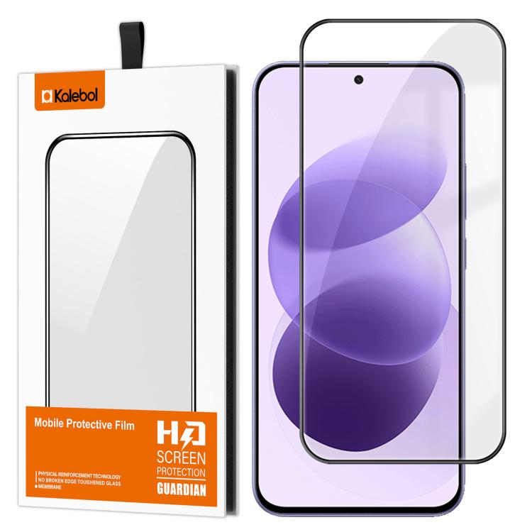 Kalebol High-Aluminum Screen-Printed Full-Coverage Anti-Fingerprint Black-Bordered HD Tempered Glass Film, For Redmi Note 17 5G Global 169.7mm, For Redmi Note 17 4G Global 169.7mm, For Redmi Note 17 Pro Max 5G Global 163.4mm                            ...
