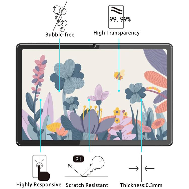 2 PCS/Pack 9H 0.3mm Explosion-proof Tempered Glass Film, For HUION Kamvas Slate 11 inch, For HUION Kamvas Slate 13 12.7 inch, For HUION Kamvas Pad 12 12.2 inch