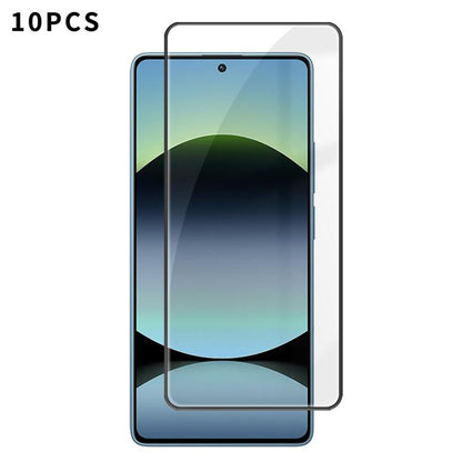 10pcs Kalebol High-Aluminum Screen-Printed Full-Coverage Anti-Fingerprint Black-Bordered HD Tempered Glass Film, For Redmi Note 17 5G Global 169.7mm, For Redmi Note 17 4G Global 169.7mm, For Redmi Note 17 Pro Max 5G Global 163.4mm                      ...