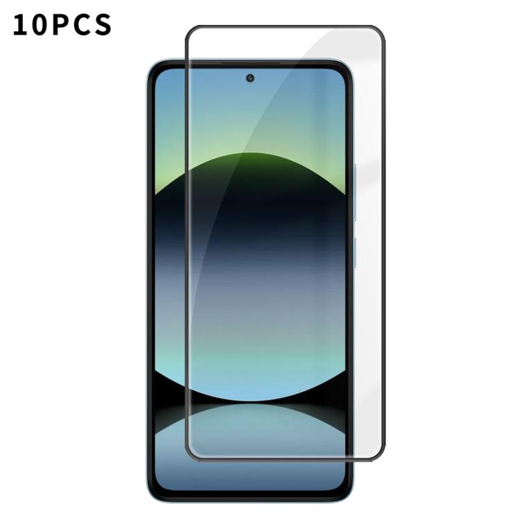 10pcs Kalebol High-Aluminum Screen-Printed Full-Coverage Anti-Fingerprint Black-Bordered HD Tempered Glass Film, For Redmi Note 17 5G Global 169.7mm, For Redmi Note 17 4G Global 169.7mm, For Redmi Note 17 Pro Max 5G Global 163.4mm                      ...