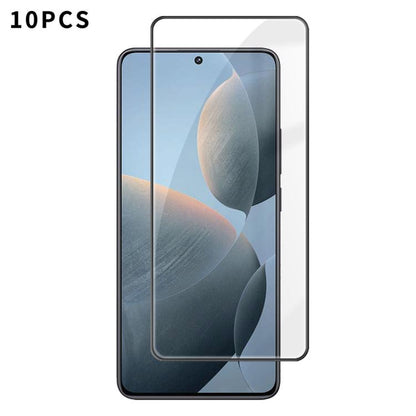 10pcs Kalebol High-Aluminum Screen-Printed Full-Coverage Anti-Fingerprint Black-Bordered HD Tempered Glass Film, For Redmi Note 17 5G Global 169.7mm, For Redmi Note 17 4G Global 169.7mm, For Redmi Note 17 Pro Max 5G Global 163.4mm                      ...