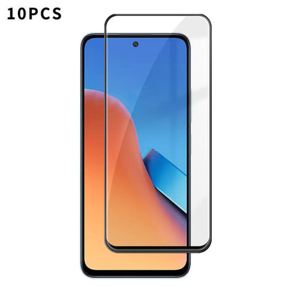 10pcs Kalebol High-Aluminum Screen-Printed Full-Coverage Anti-Fingerprint Black-Bordered HD Tempered Glass Film, For Redmi Note 17 5G Global 169.7mm, For Redmi Note 17 4G Global 169.7mm, For Redmi Note 17 Pro Max 5G Global 163.4mm                      ...