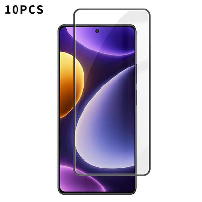 10pcs Kalebol High-Aluminum Screen-Printed Full-Coverage Anti-Fingerprint Black-Bordered HD Tempered Glass Film, For Redmi Note 17 5G Global 169.7mm, For Redmi Note 17 4G Global 169.7mm, For Redmi Note 17 Pro Max 5G Global 163.4mm                      ...