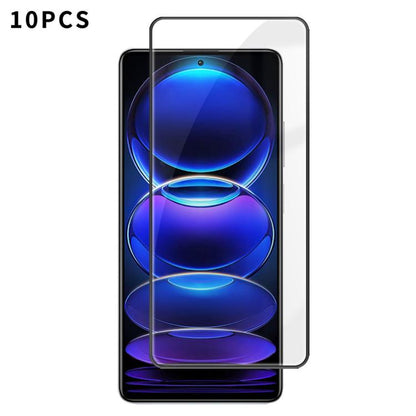 10pcs Kalebol High-Aluminum Screen-Printed Full-Coverage Anti-Fingerprint Black-Bordered HD Tempered Glass Film, For Redmi Note 17 5G Global 169.7mm, For Redmi Note 17 4G Global 169.7mm, For Redmi Note 17 Pro Max 5G Global 163.4mm                      ...