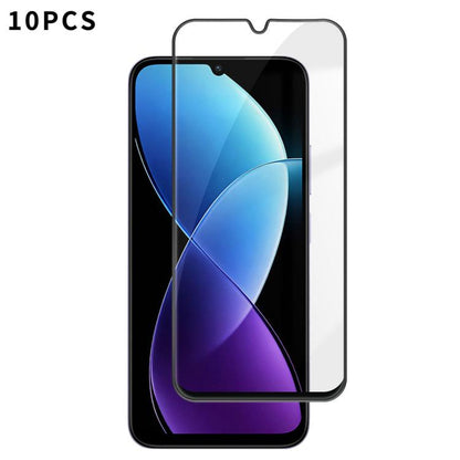 10pcs Kalebol High-Aluminum Screen-Printed Full-Coverage Anti-Fingerprint Black-Bordered HD Tempered Glass Film, For Redmi Note 17 5G Global 169.7mm, For Redmi Note 17 4G Global 169.7mm, For Redmi Note 17 Pro Max 5G Global 163.4mm                      ...