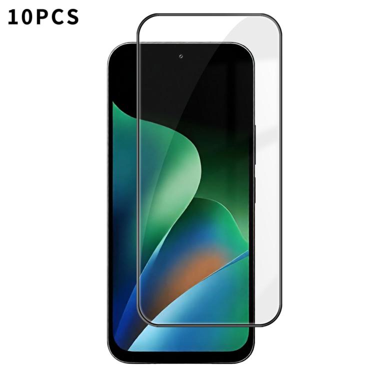 10pcs Kalebol High-Aluminum Screen-Printed Full-Coverage Anti-Fingerprint Black-Bordered HD Tempered Glass Film, For Redmi Note 17 5G Global 169.7mm, For Redmi Note 17 4G Global 169.7mm, For Redmi Note 17 Pro Max 5G Global 163.4mm                      ...
