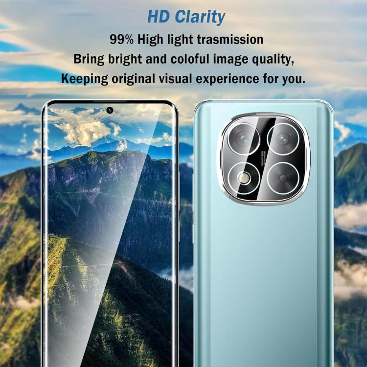 Kalebol Curved High-Aluminum Screen-Printed Full-Coverage Anti-Fingerprint Black-Bordered HD Tempered Glass Film, For Redmi Note 15 Pro+ 5G Global 163.3mm, For Redmi Note 15 5G Global 164mm, For Xiaomi Civi 5 Pro, For Xiaomi 15S Pro, For Xiaomi Poco X7...