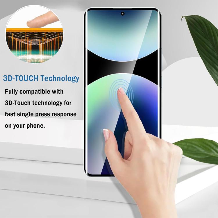 Kalebol Curved High-Aluminum Screen-Printed Full-Coverage Anti-Fingerprint Black-Bordered HD Tempered Glass Film, For Redmi Note 15 Pro+ 5G Global 163.3mm, For Redmi Note 15 5G Global 164mm, For Xiaomi Civi 5 Pro, For Xiaomi 15S Pro, For Xiaomi Poco X7...