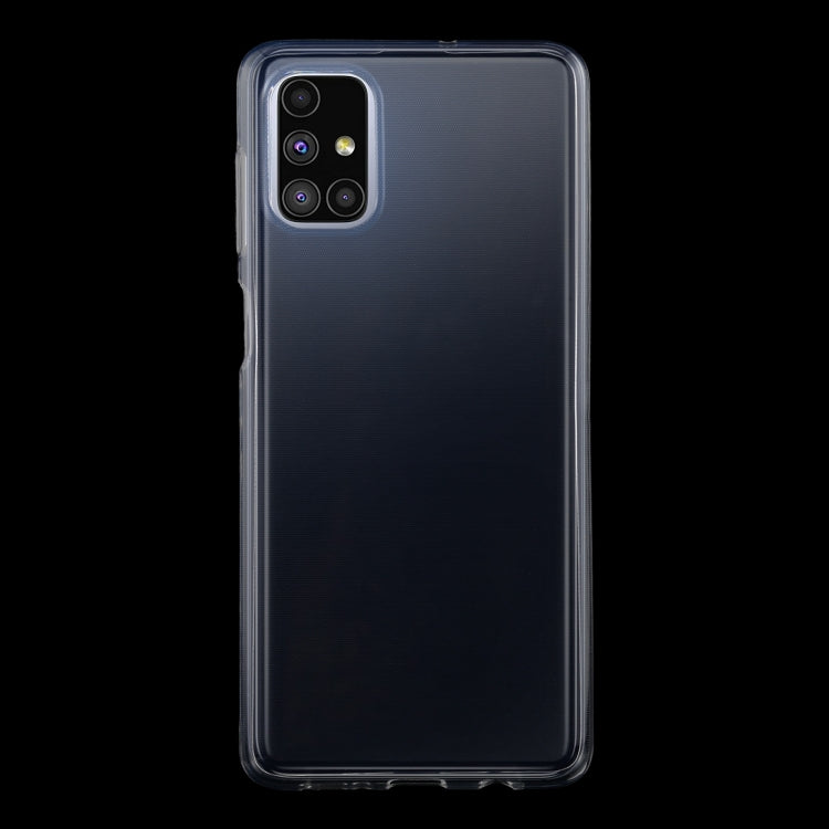 Ultra-thin clear TPU phone case, back view with camera opening