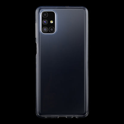 Ultra-thin clear TPU phone case, back view with camera opening