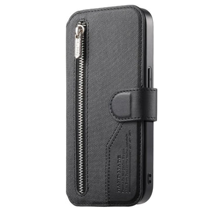 Twill Fabric MagSafe RFID Anti-theft Zipper Wallet Leather Phone Case, For vivo V70 5G / V70 Lite / S50, For vivo V60 Lite, For vivo V60 5G, For vivo S30 Pro mini, For vivo S30