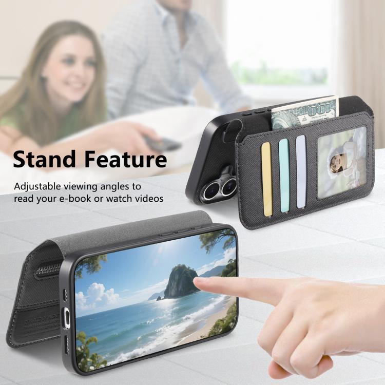 Twill Fabric MagSafe RFID Anti-theft Zipper Wallet Leather Phone Case, For vivo V70 5G / V70 Lite / S50, For vivo V60 Lite, For vivo V60 5G, For vivo S30 Pro mini, For vivo S30