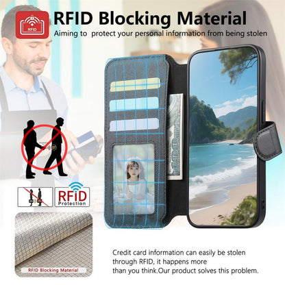 Twill Fabric MagSafe RFID Anti-theft Zipper Wallet Leather Phone Case, For vivo V70 5G / V70 Lite / S50, For vivo V60 Lite, For vivo V60 5G, For vivo S30 Pro mini, For vivo S30