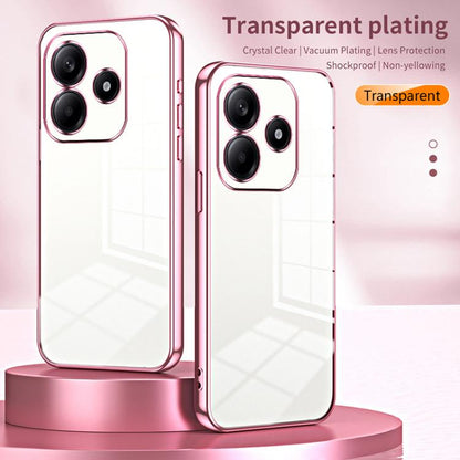 Transparent Plating Fine Hole Phone Case, For Redmi Note 14 4G 163.25mm