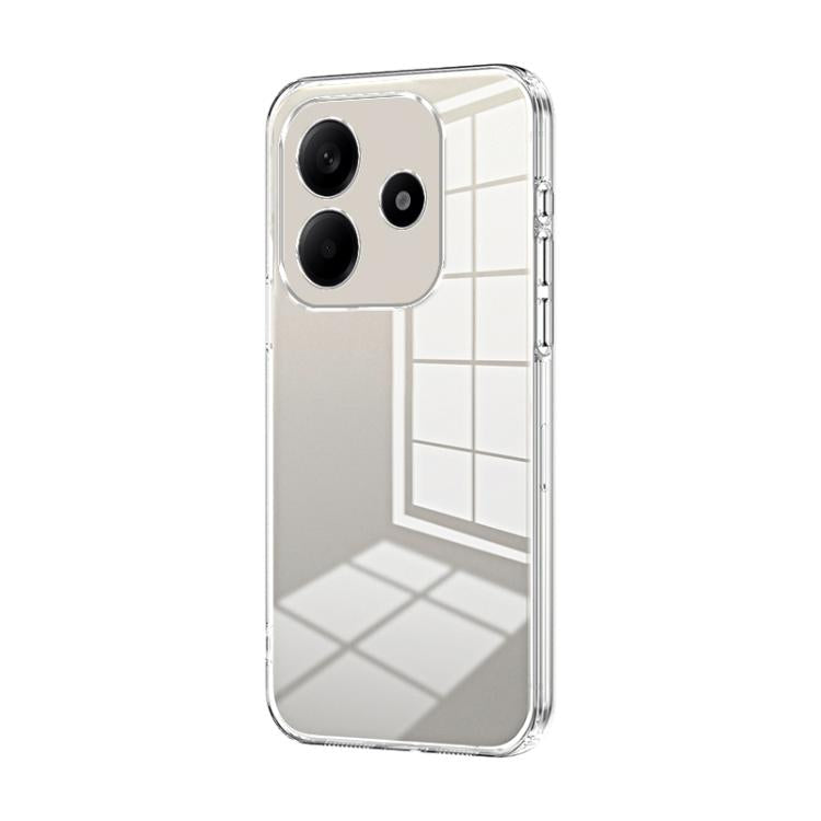 Transparent Plating Fine Hole Phone Case, For Redmi Note 14 4G 163.25mm