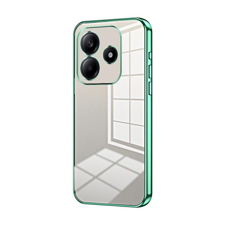 Transparent Plating Fine Hole Phone Case, For Redmi Note 14 4G 163.25mm