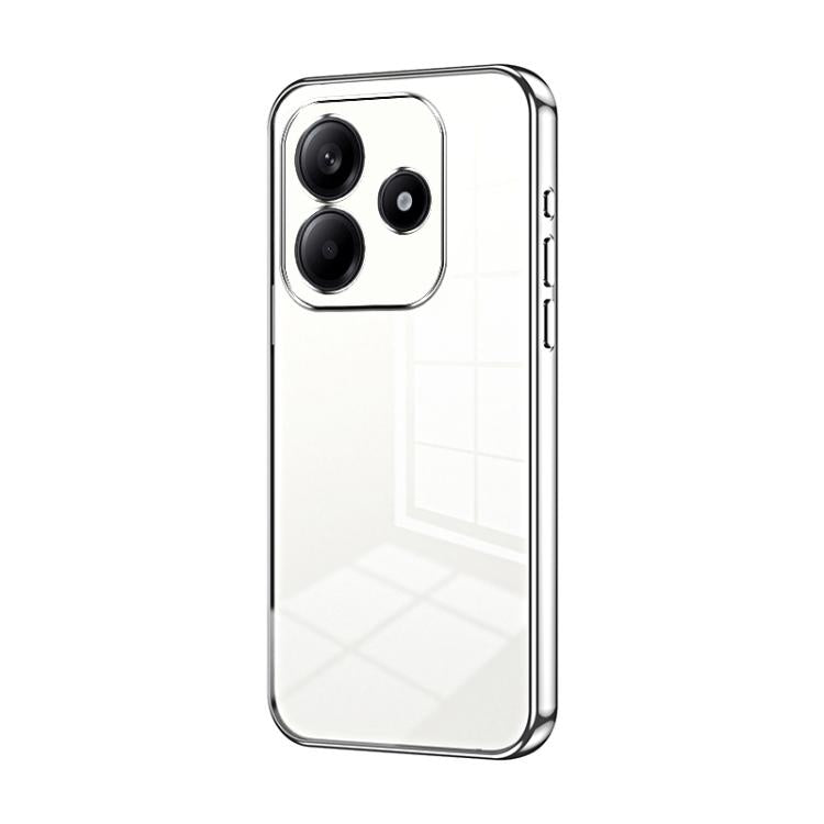 Transparent Plating Fine Hole Phone Case, For Redmi Note 14 4G 163.25mm