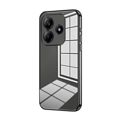 Transparent Plating Fine Hole Phone Case, For Redmi Note 14 4G 163.25mm