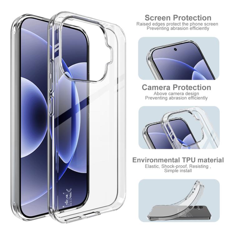 imak UX-10 Series Transparent Shockproof TPU Phone Case, For Xiaomi 17T 5G, For Xiaomi 17 Pro Max, For Xiaomi 17 Pro, For Xiaomi 15T Pro 5G, For Xiaomi 15T 5G, For Xiaomi 17