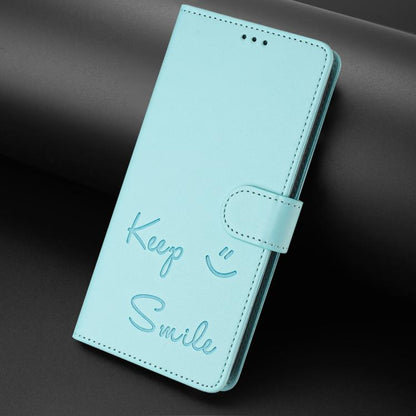 Smile Embossing RFID Leather Phone Case, For Fairphone 5